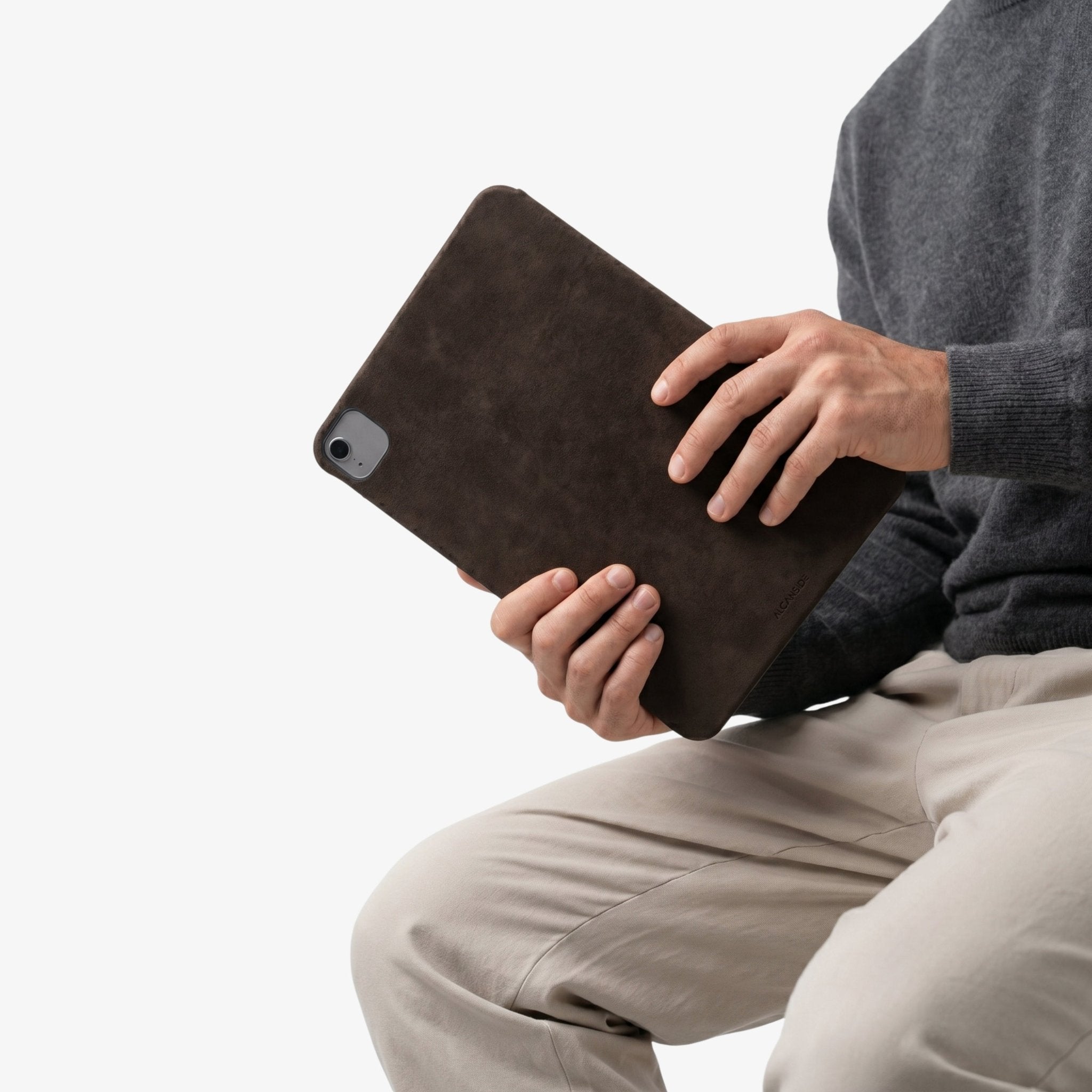 Alcantara iPad Cover - For iPad Air 2026 (13 inch) - Chocolate