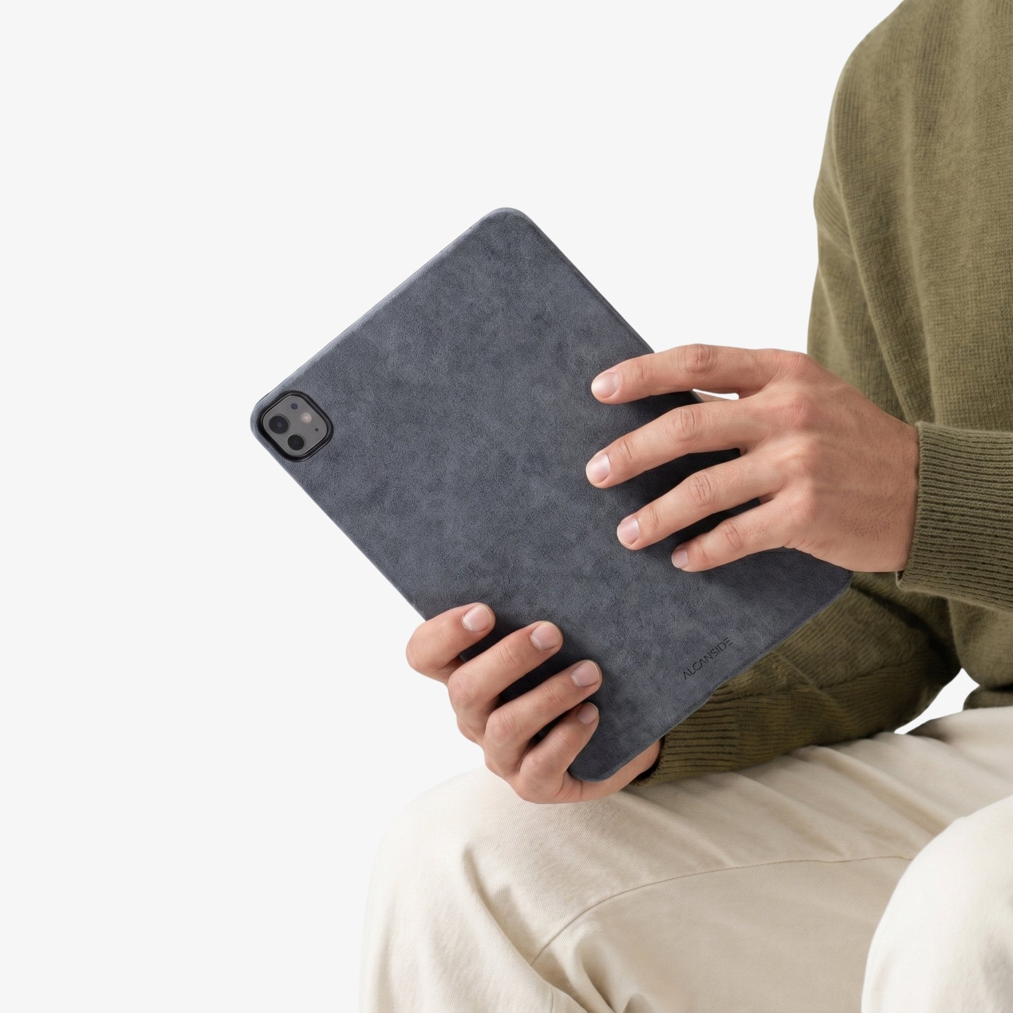 Alcantara iPad Cover - For iPad Pro (11 inch) - Space Grey - Alcanside