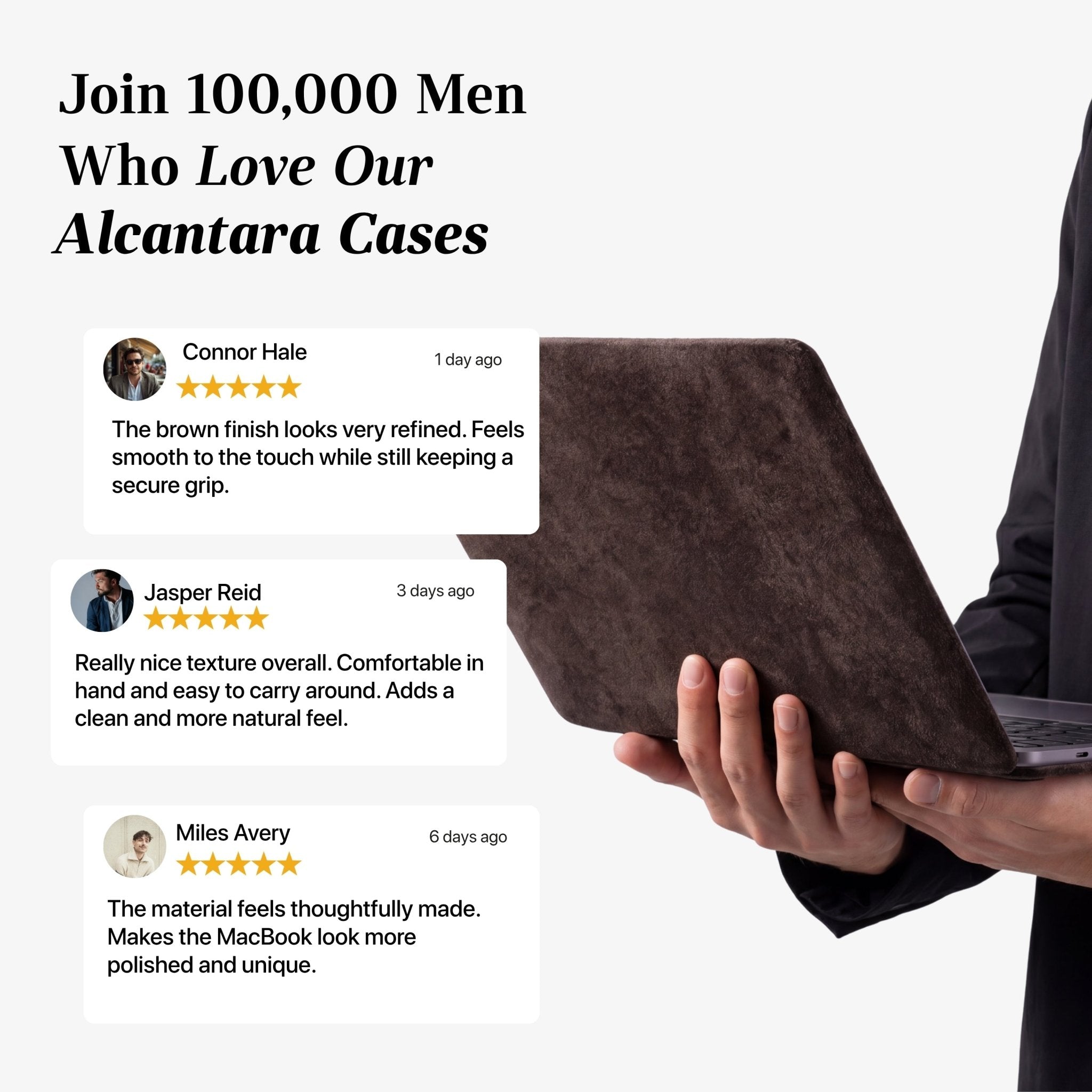 Alcantara MacBook Pro & Pro Max Cover - For 14 inch (2021 - 2025) - Chocolate Brown - Alcanside