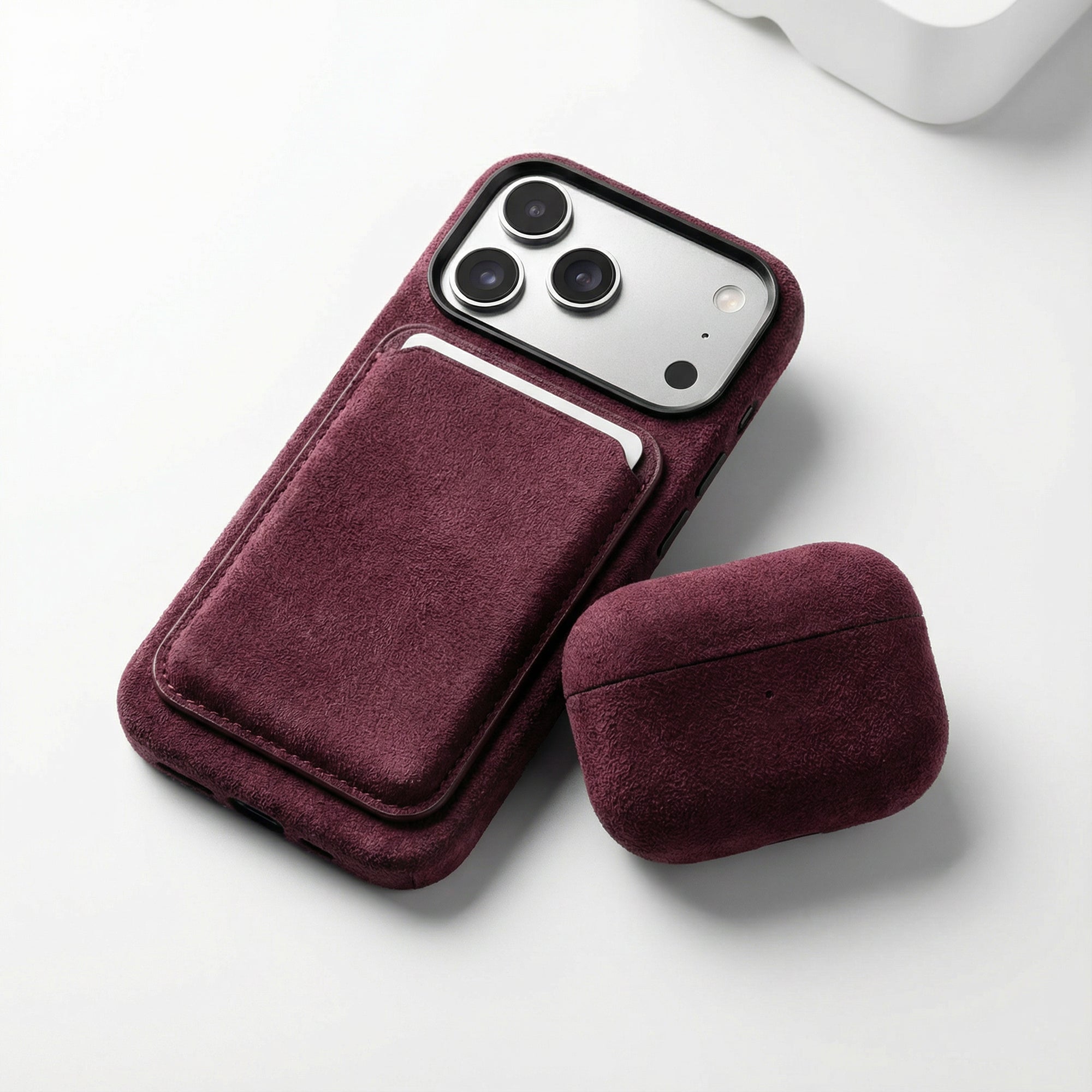 Wine Red Alcantara Products - Alcanside