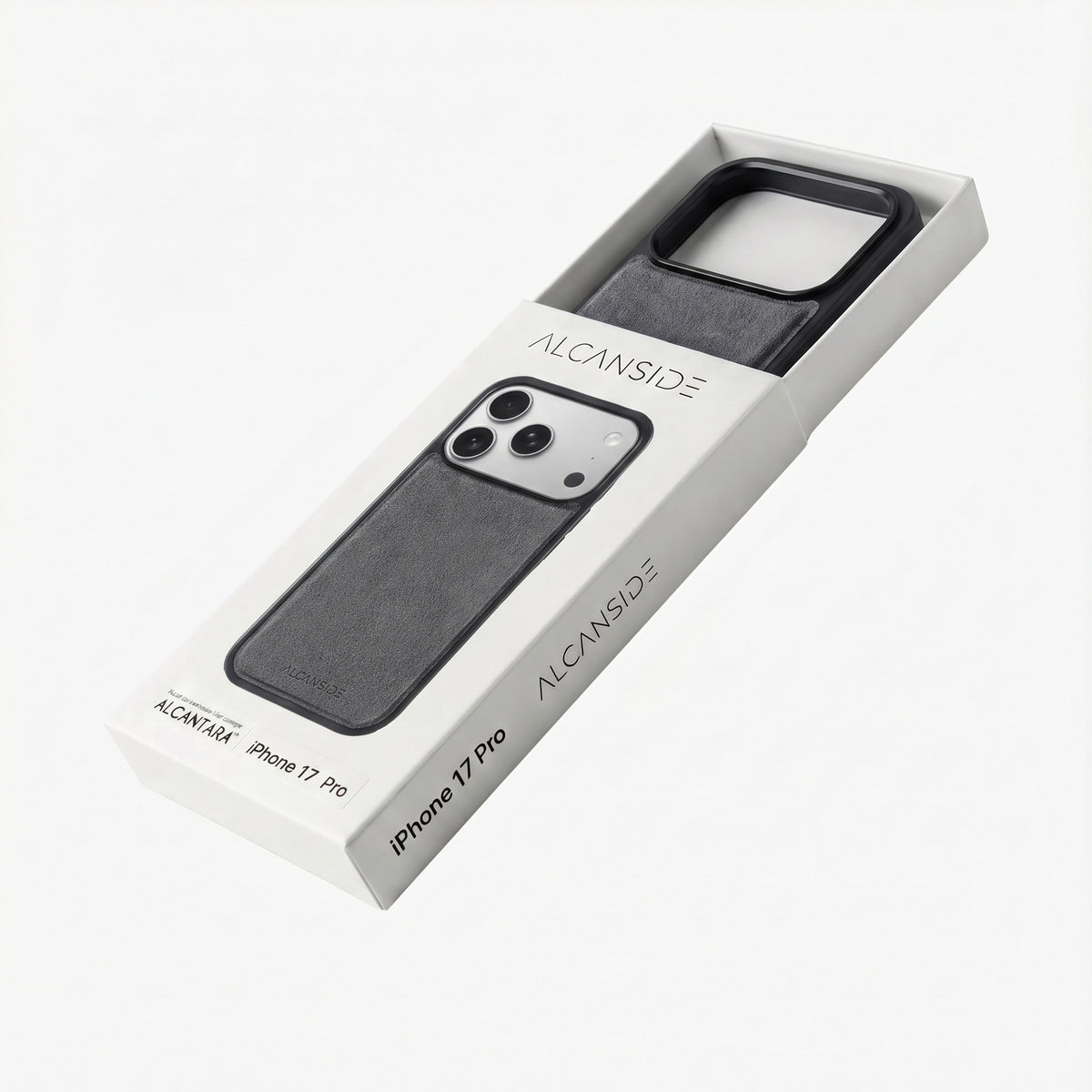 iPhone 17 Pro - Alcantara Back Cover - Nardo Gray - Alcanside