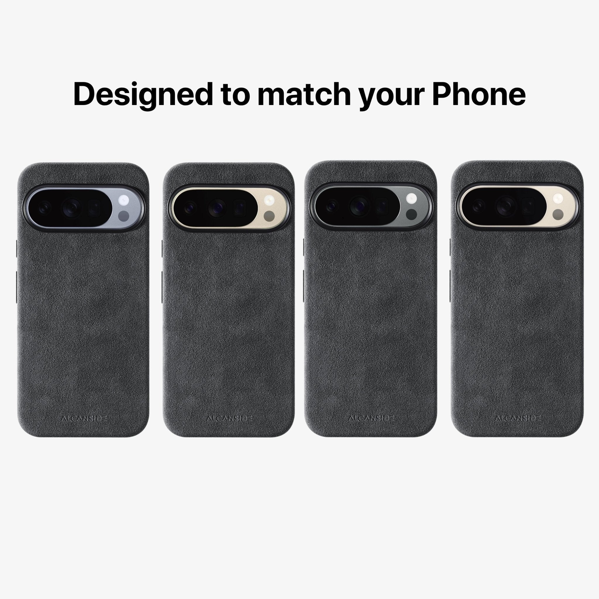 Google Pixel 10 - Alcantara Case - Space Grey - Alcanside