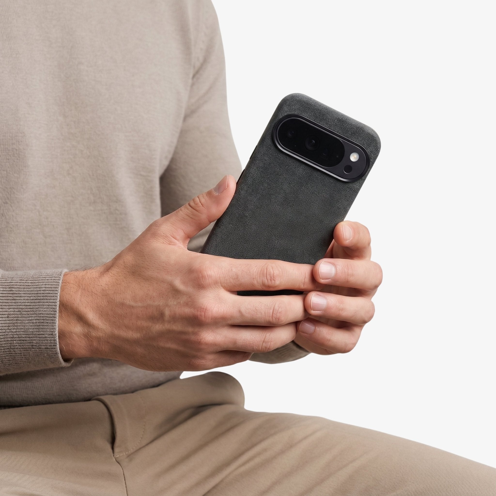 Google Pixel 10 Pro - Alcantara Case - Space Grey - Alcanside