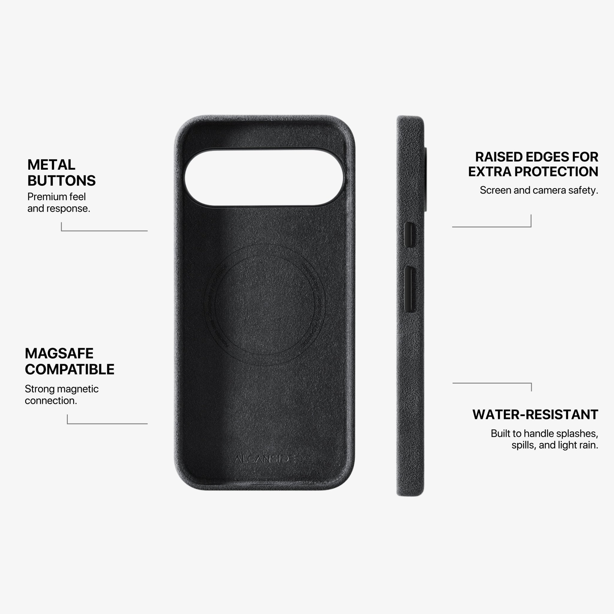 Google Pixel 10 Pro - Alcantara Case - Space Grey - Alcanside