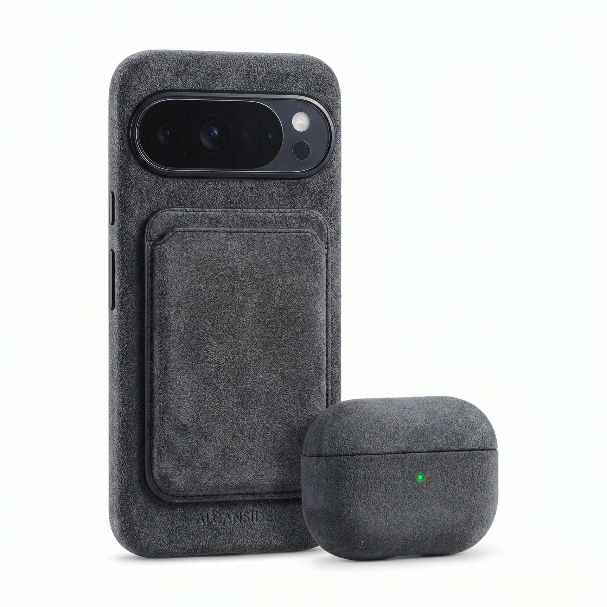 Google Pixel 10 Pro XL - Alcantara Case - Space Grey - Alcanside