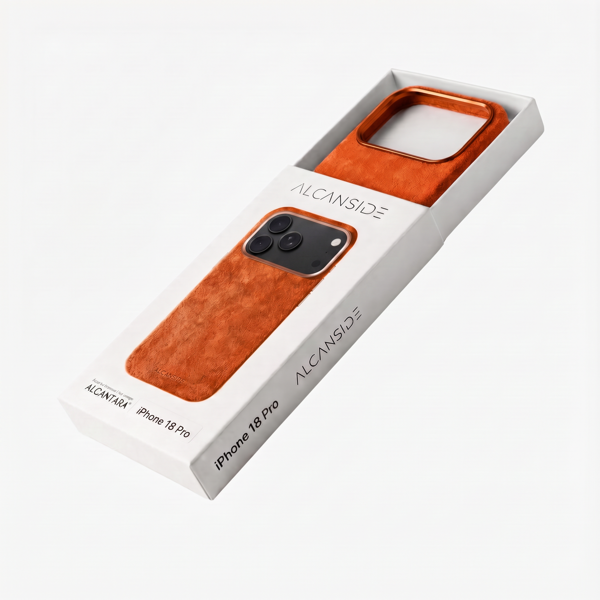 iPhone 18 Pro Max Alcantara case packaging