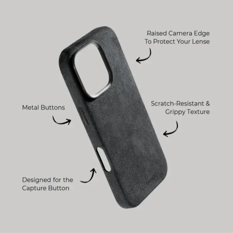 iPhone 16 Pro Max - Alcantara Case - Space Grey