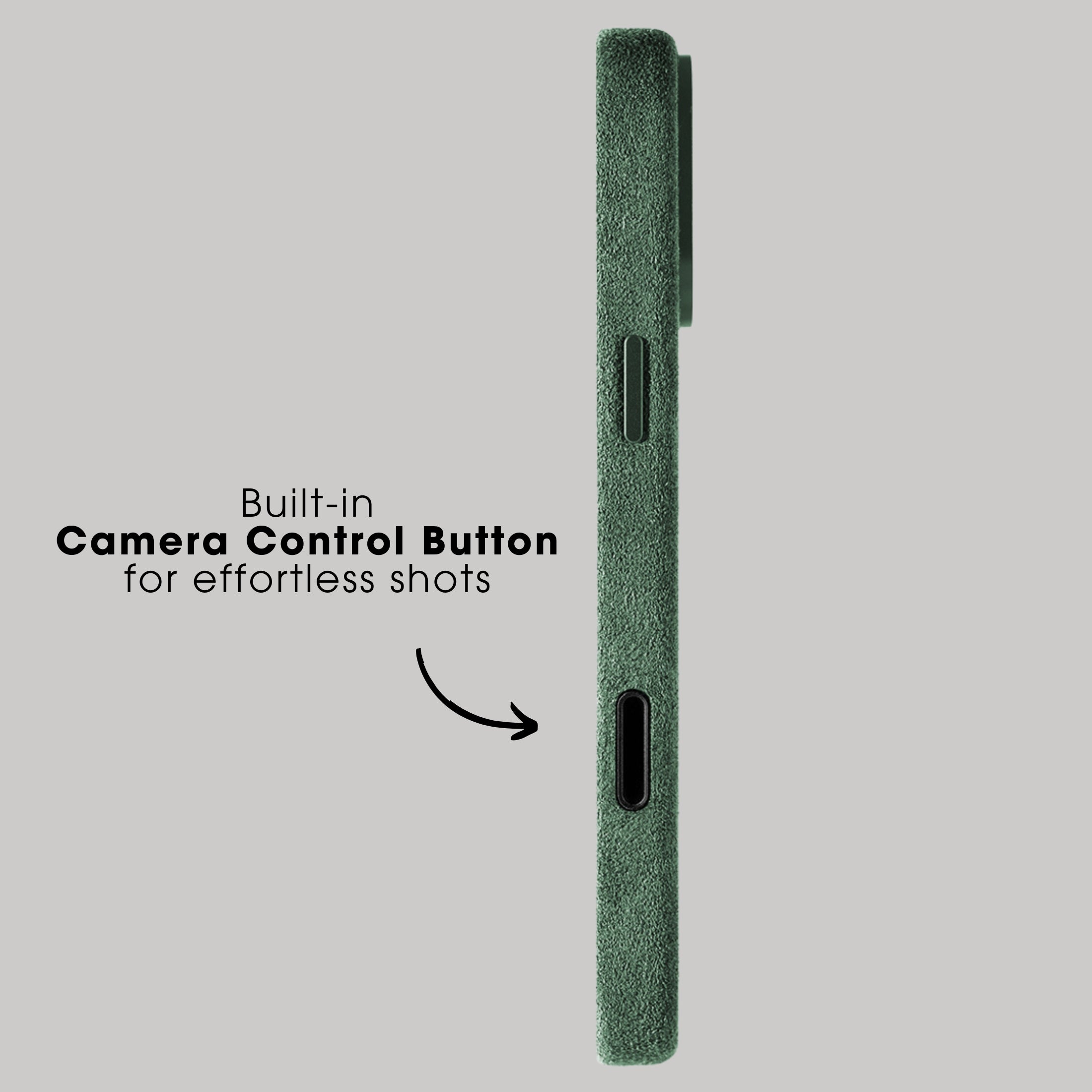 iPhone 17 Pro - Alcantara Case - Midnight Green