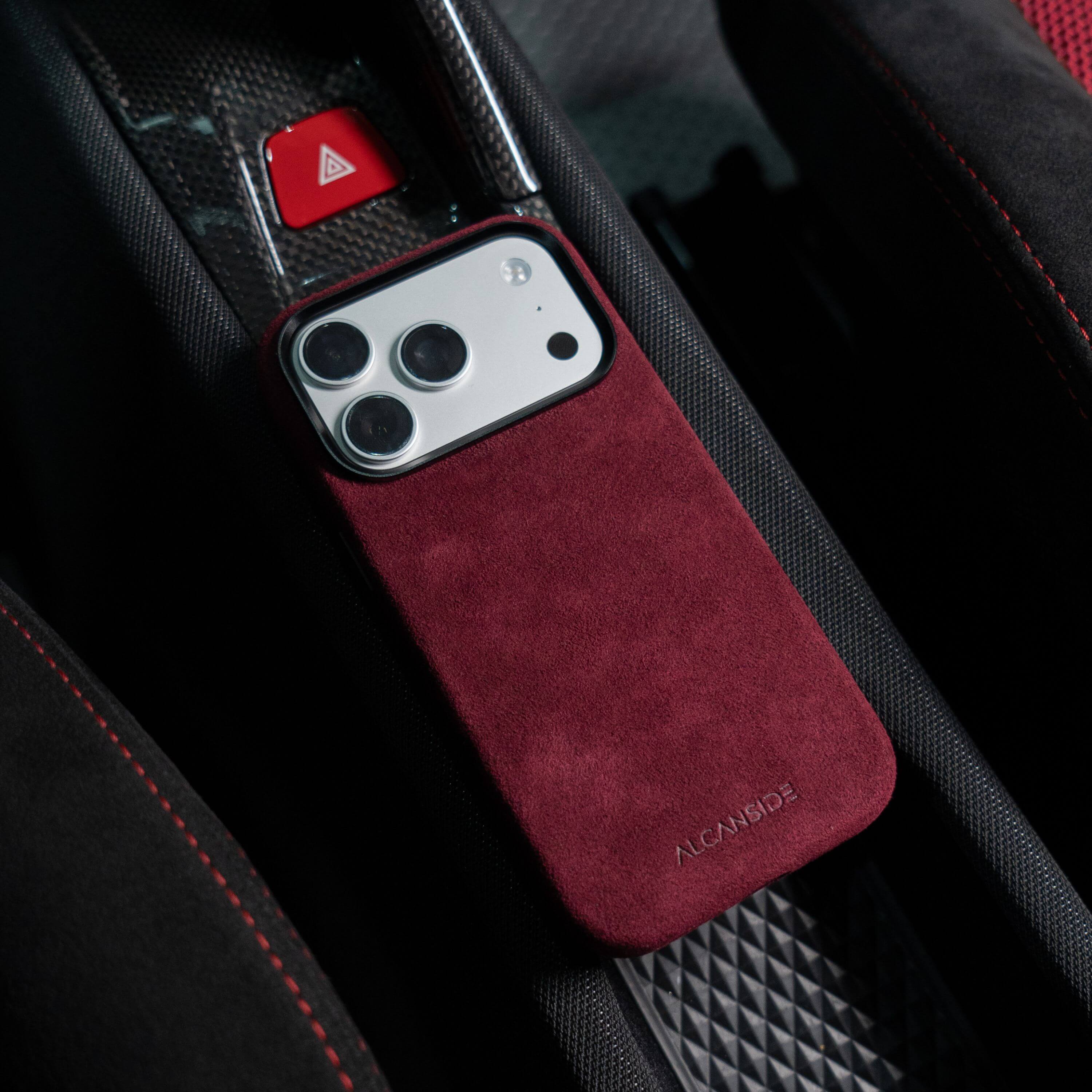 iPhone 17 Pro - Alcantara Case - Wine Red