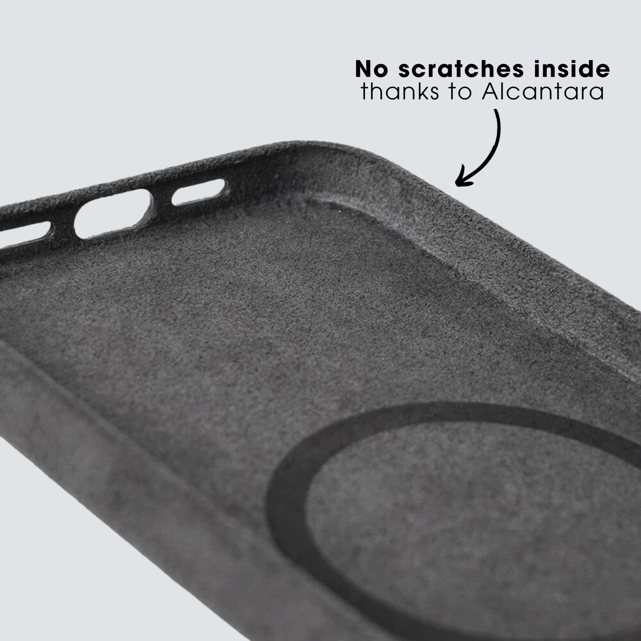 iPhone 14 Pro - Alcantara Case - space grey - Alcanside