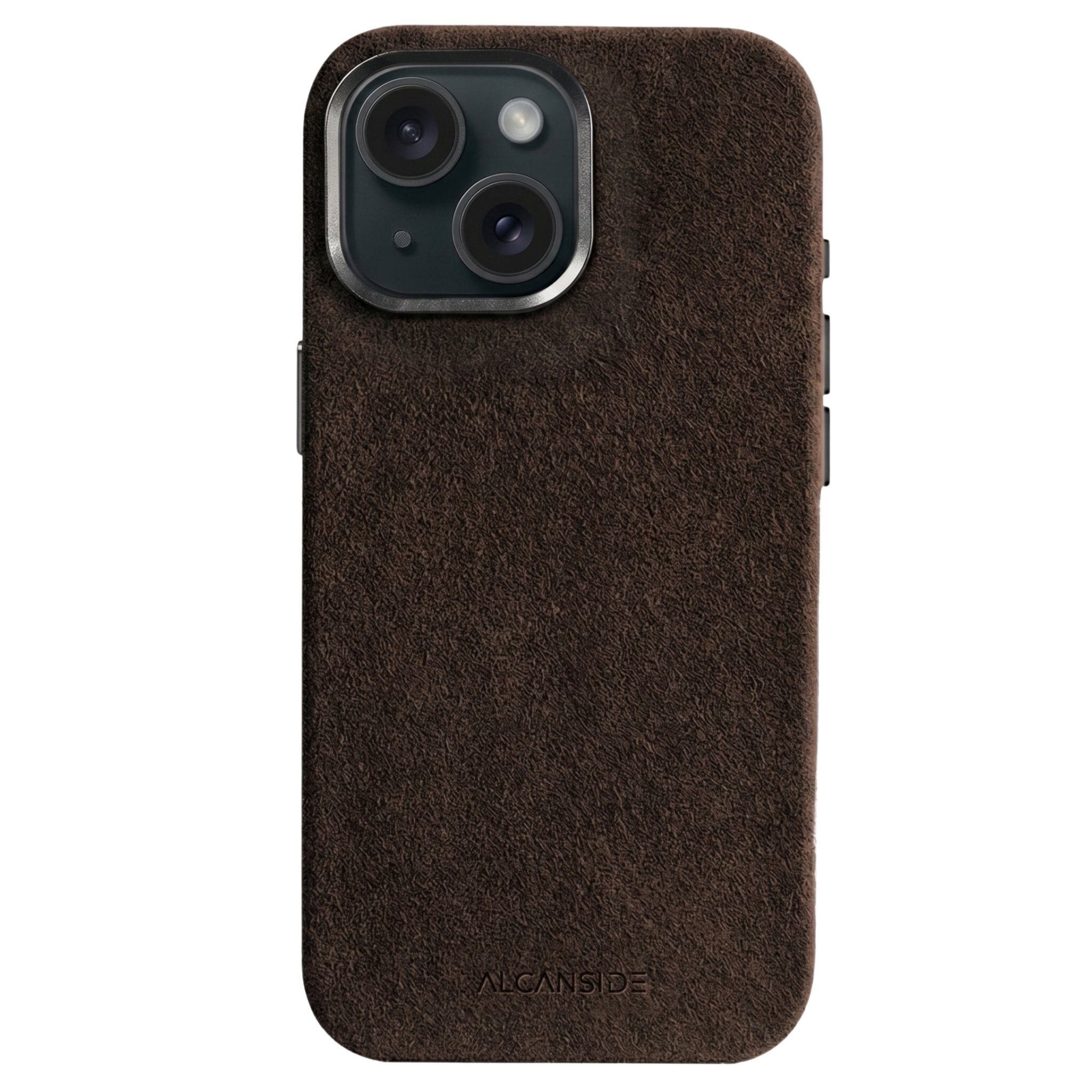 iPhone 15 - Alcantara Case - Chocolate Brown - Alcanside