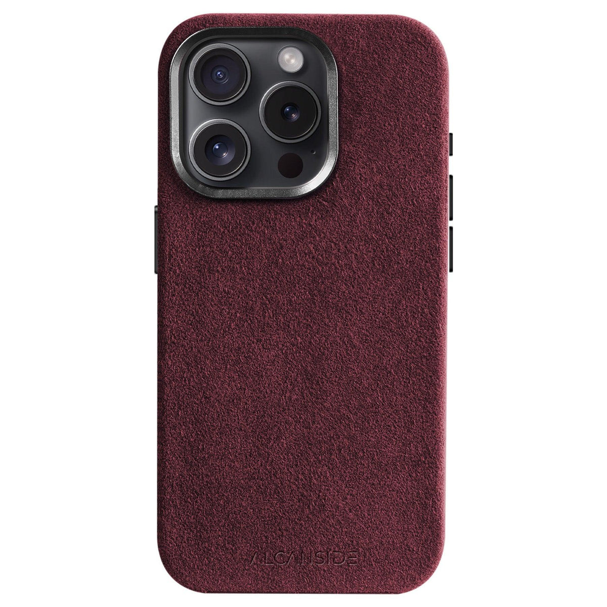 iPhone 15 - Alcantara Case - Wine Red iPhone 15 - Alcantara Case - Wine Red