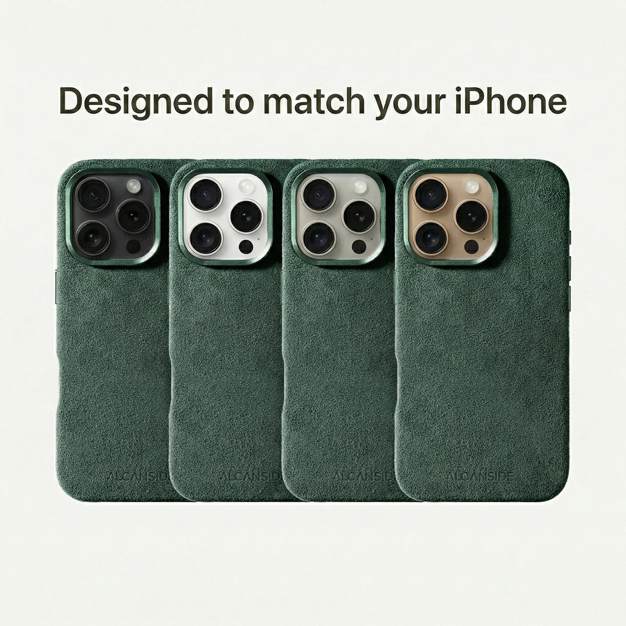 iPhone 16 Pro Max - Alcantara Case- Midnight Green - Alcanside