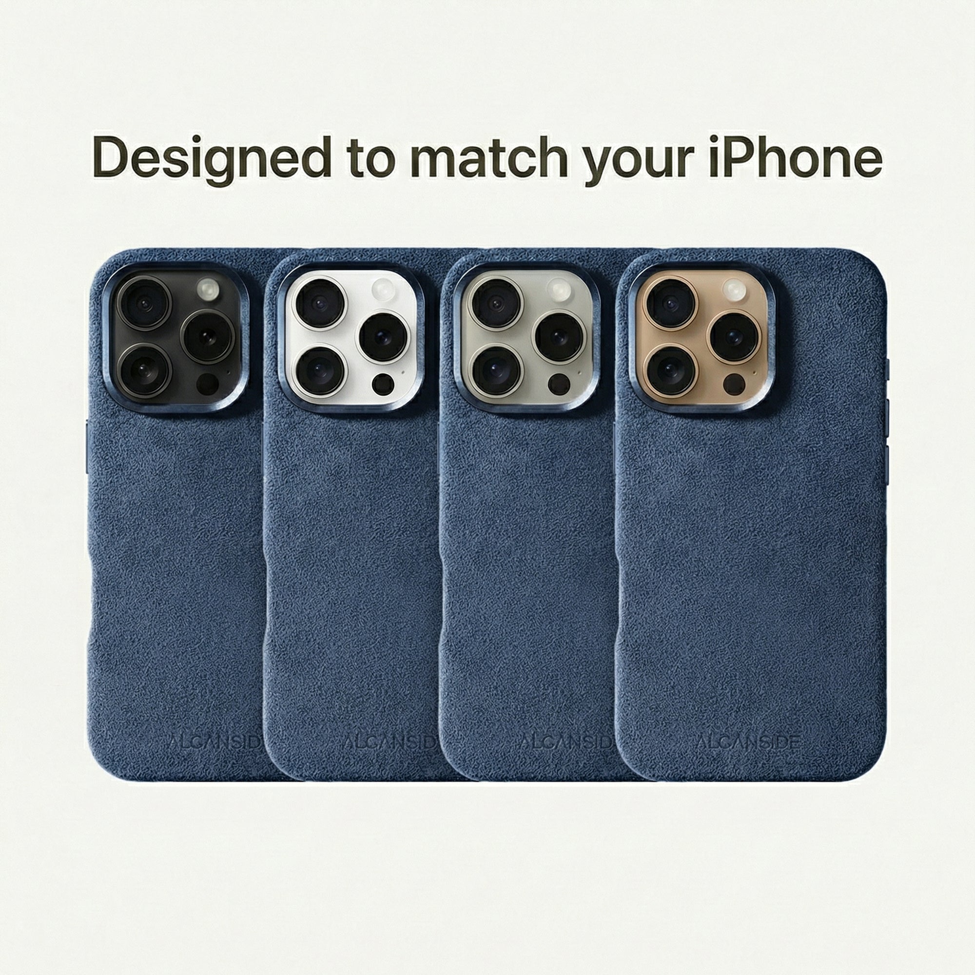 iPhone 16 Pro - Alcantara Case - Ocean blue - Alcanside