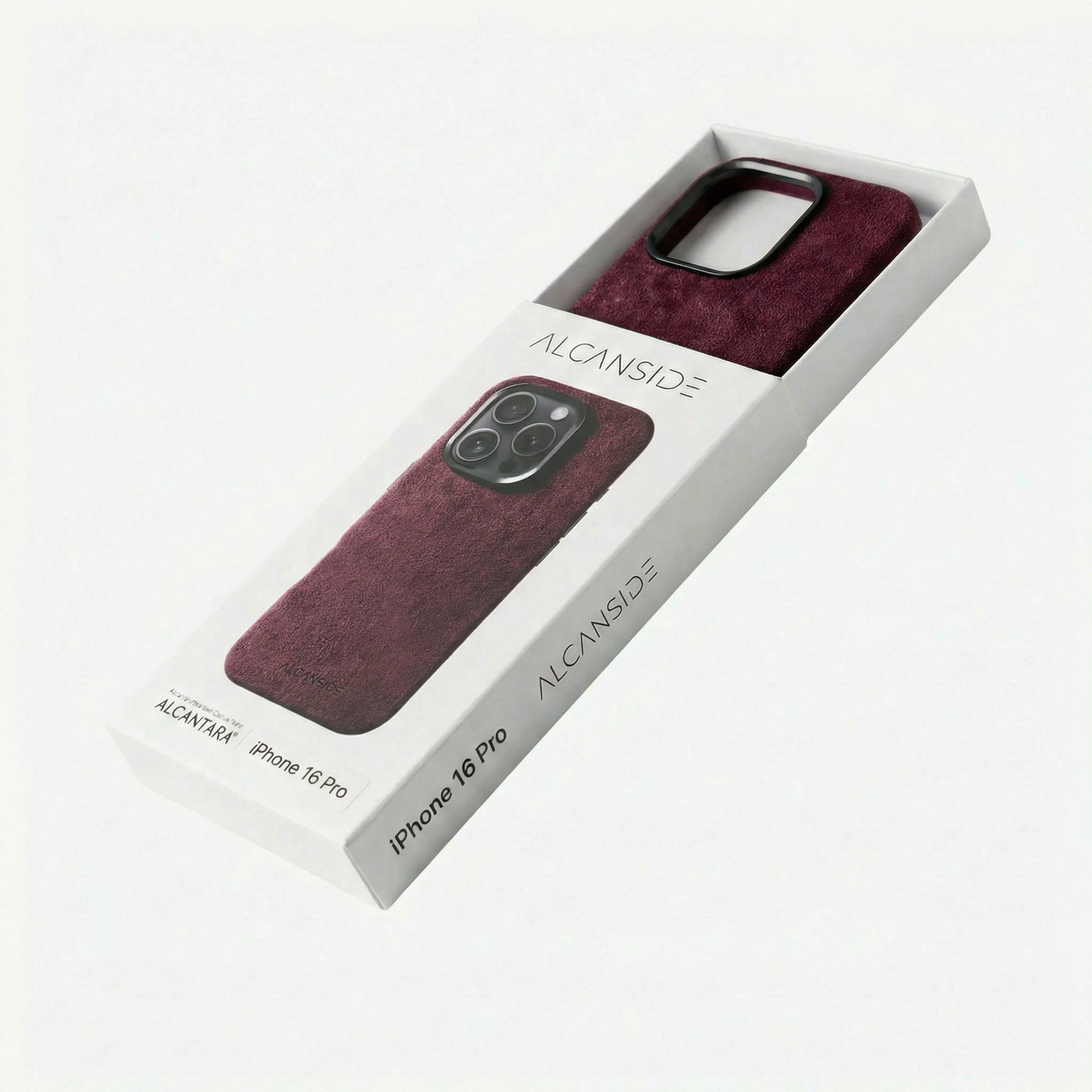 iPhone 16 Pro Max - Alcantara Case - Wine Red - Alcanside