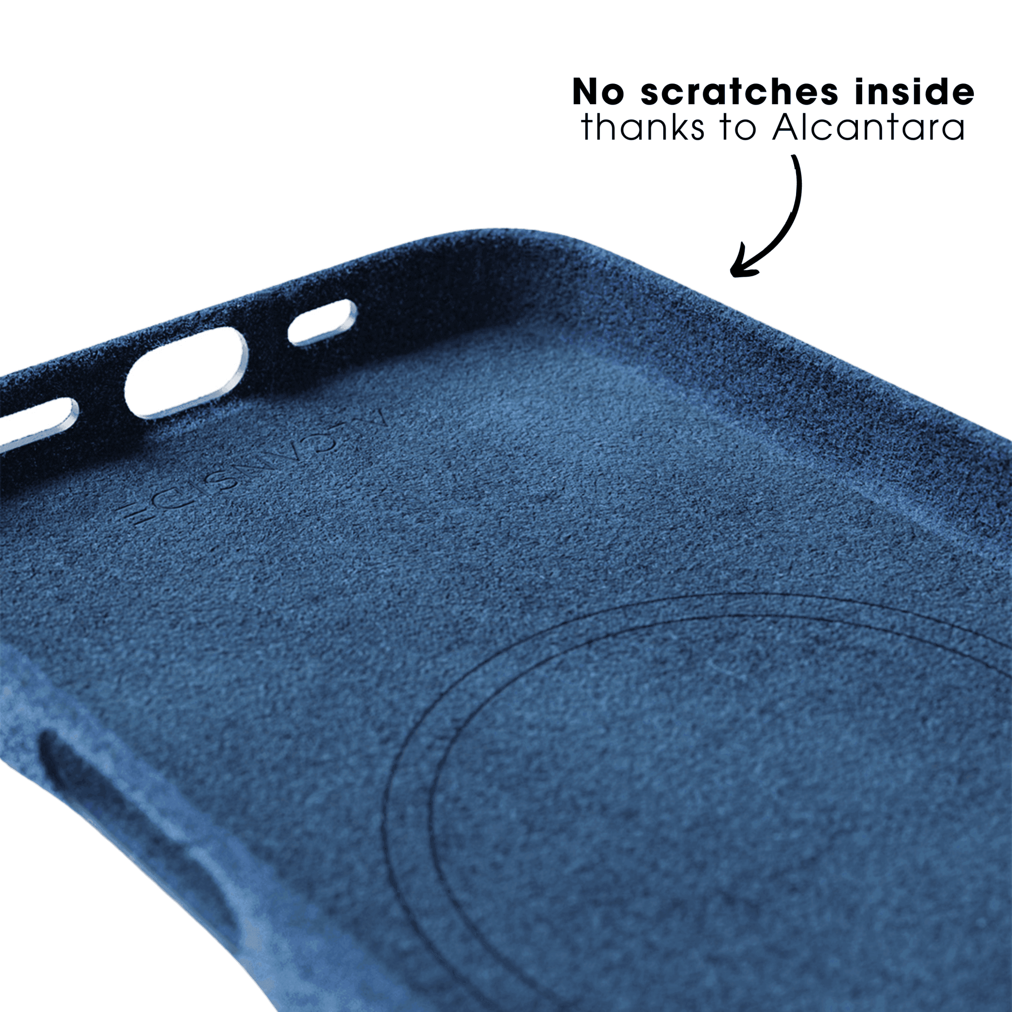 iPhone 16 Plus - Alcantara Case - Ocean blue - Alcanside