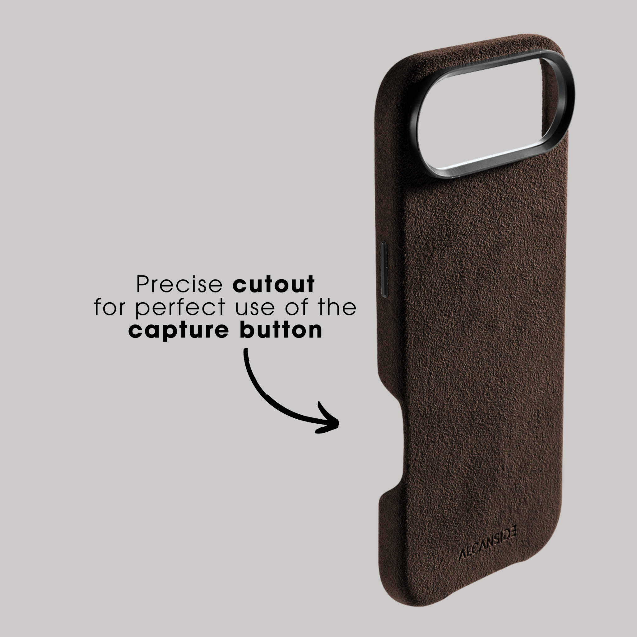 iPhone 17 Air - Alcantara Case - Chocolate Brown - Alcanside