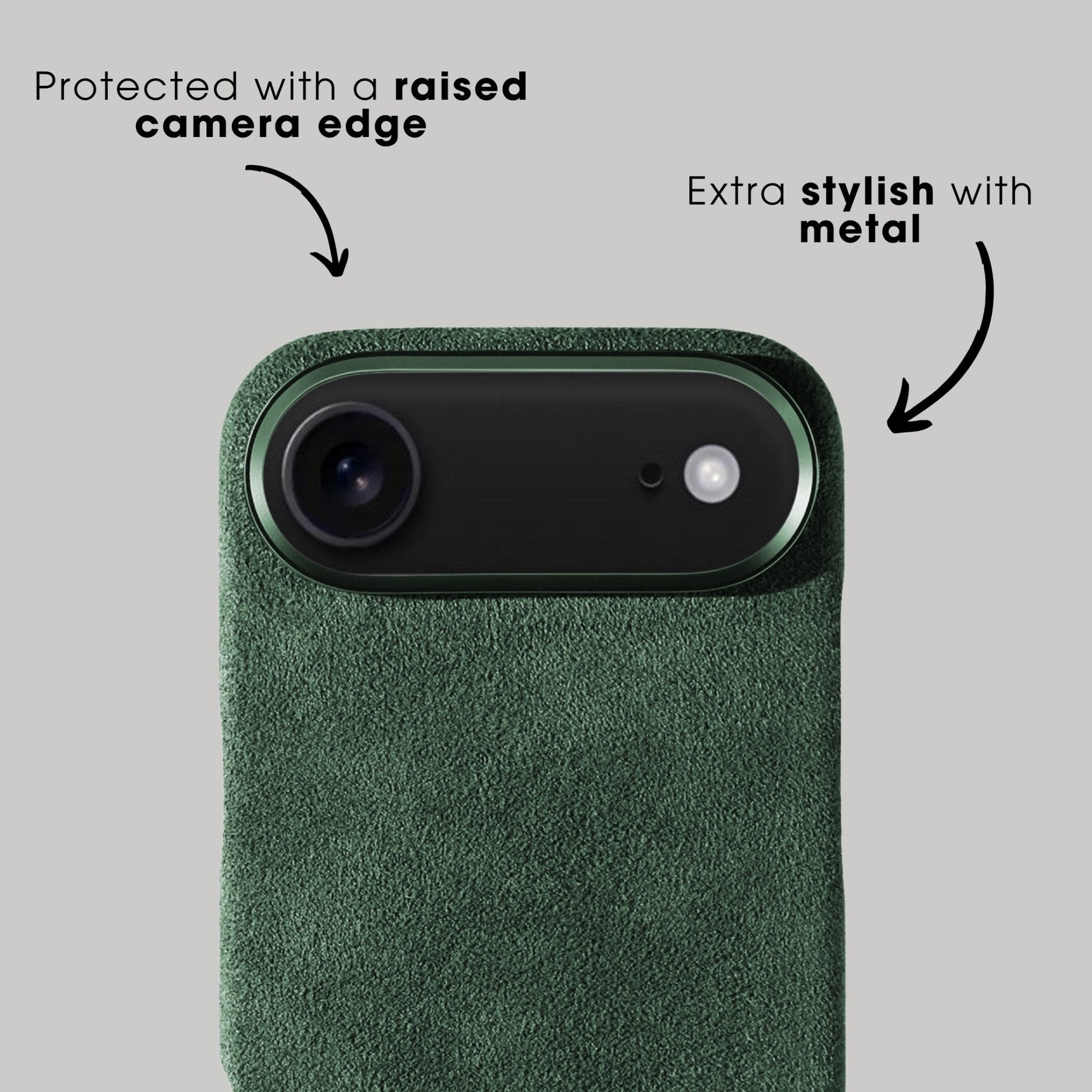 iPhone 17 Air Alcantara® Case · Midnight Green | Alcanside