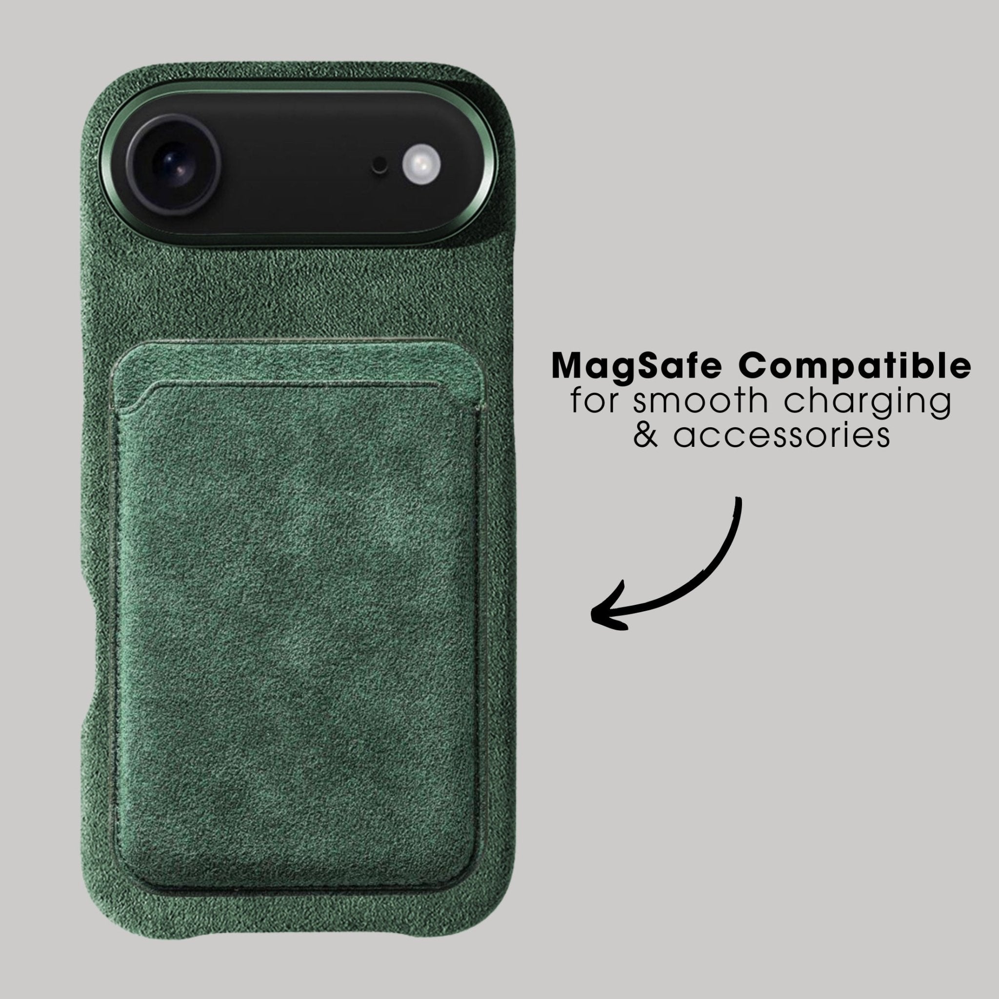 iPhone 17 Air Alcantara® Case · Midnight Green | Alcanside