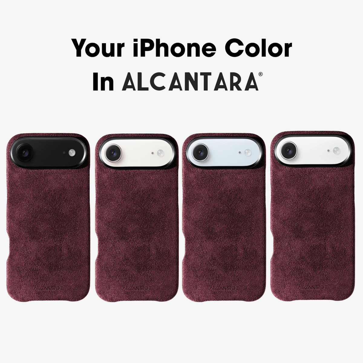 iPhone 17 Air - Alcantara Case - Wine Red - Alcanside