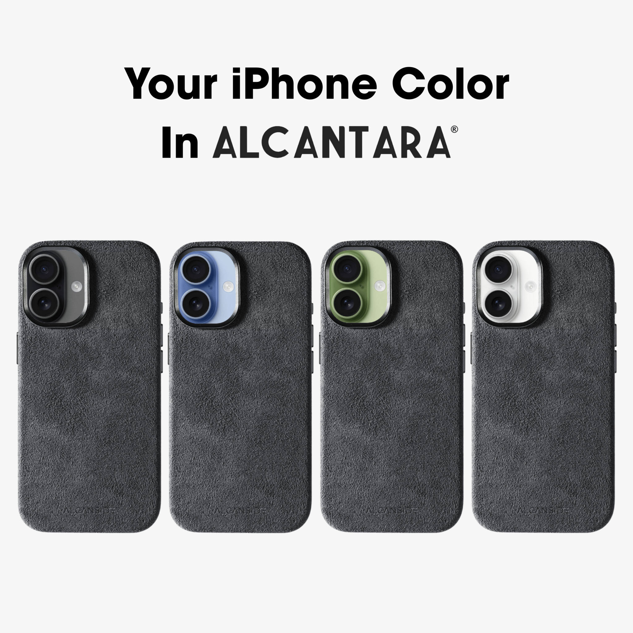 iPhone 17 - Alcantara Case - Space Grey - Alcanside