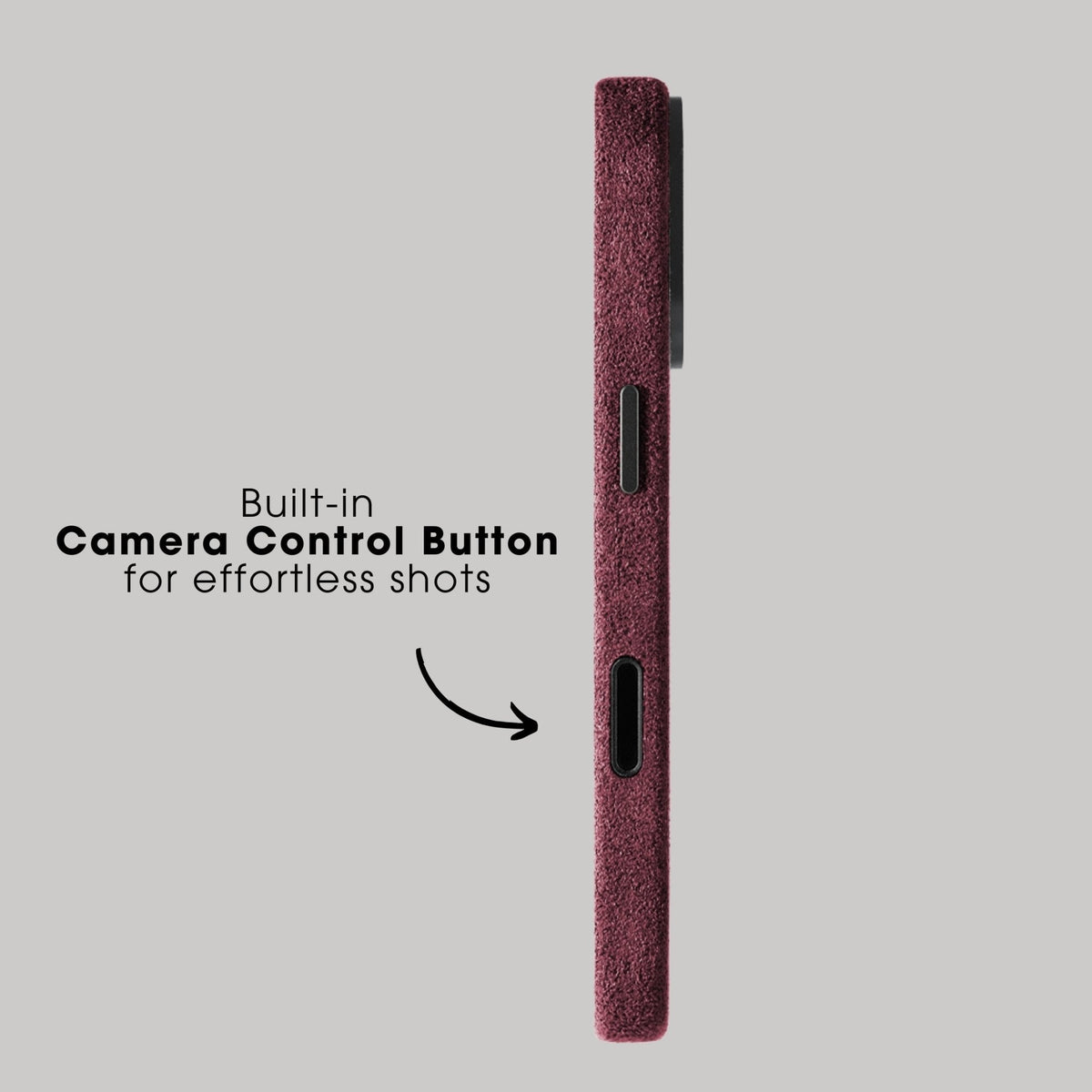 iPhone 17 - Alcantara Case - Wine Red - Alcanside