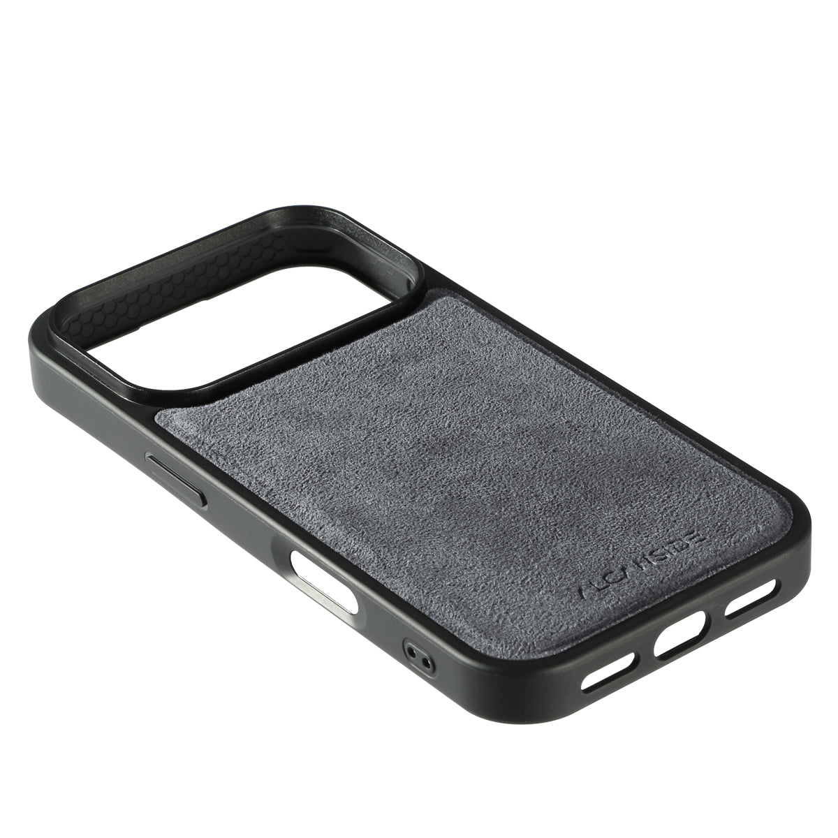 ALCANSIDE iPhone 17 Pro Max ケース iPhone 17 Pro Max - Alcantara Back Cover - Nardo Gray - Alcanside