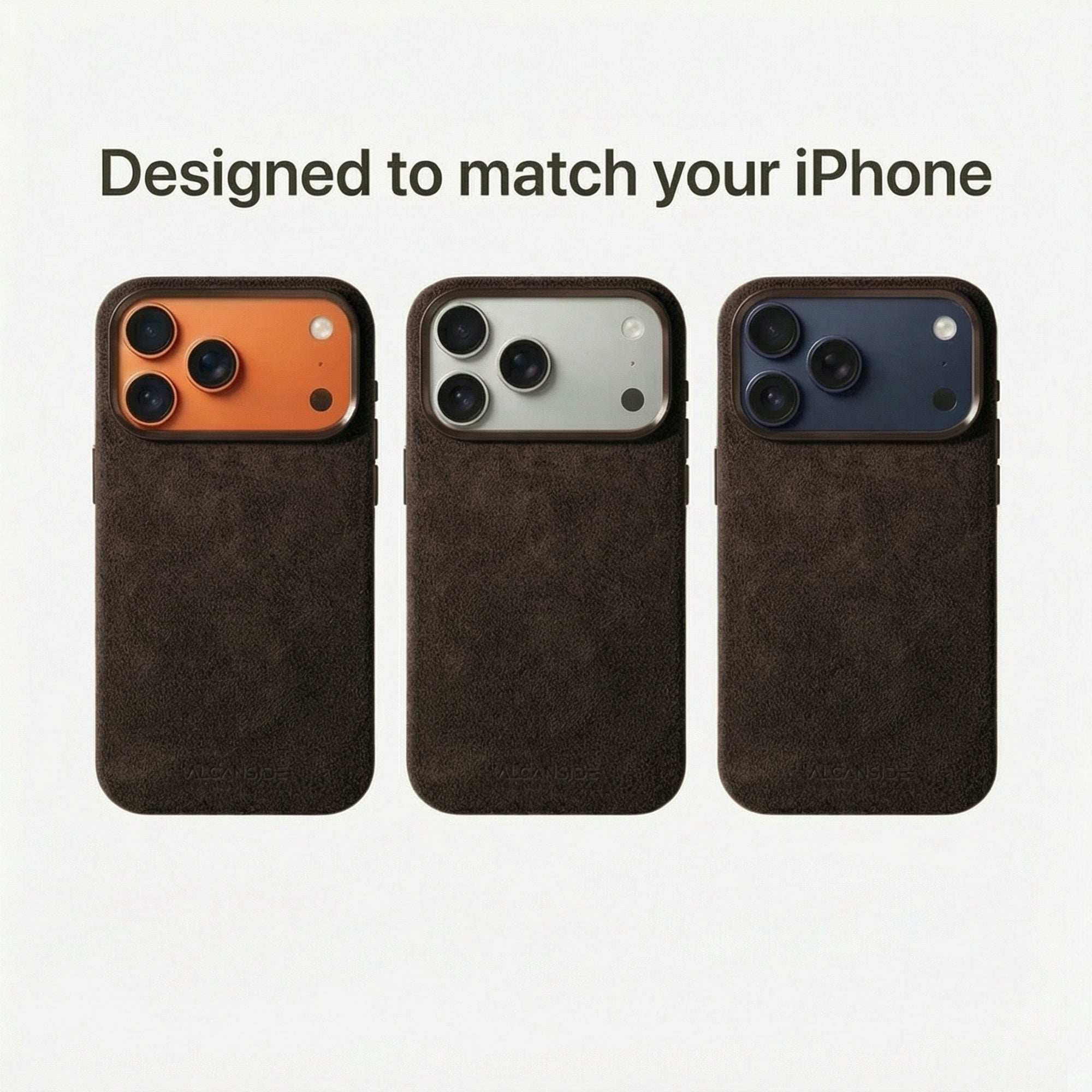 iPhone 17 Pro Max Alcantara® Case · Chocolate Brown | Alcanside