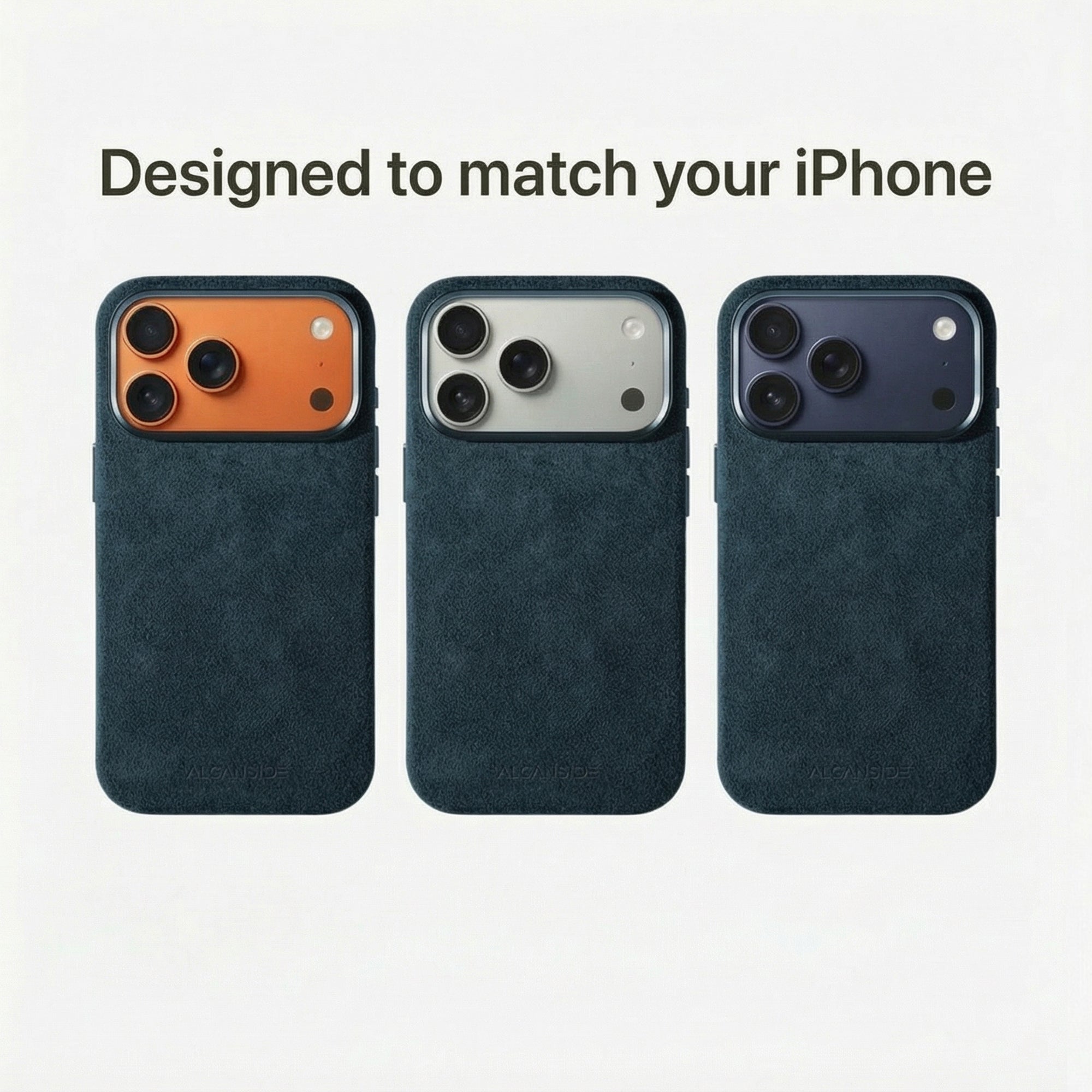 値下げ中ALCANSIDE iPhone17ProMAX MagSafe set iPhone 17 Pro Max - Alcantara Phone Cases - ALCANSIDE