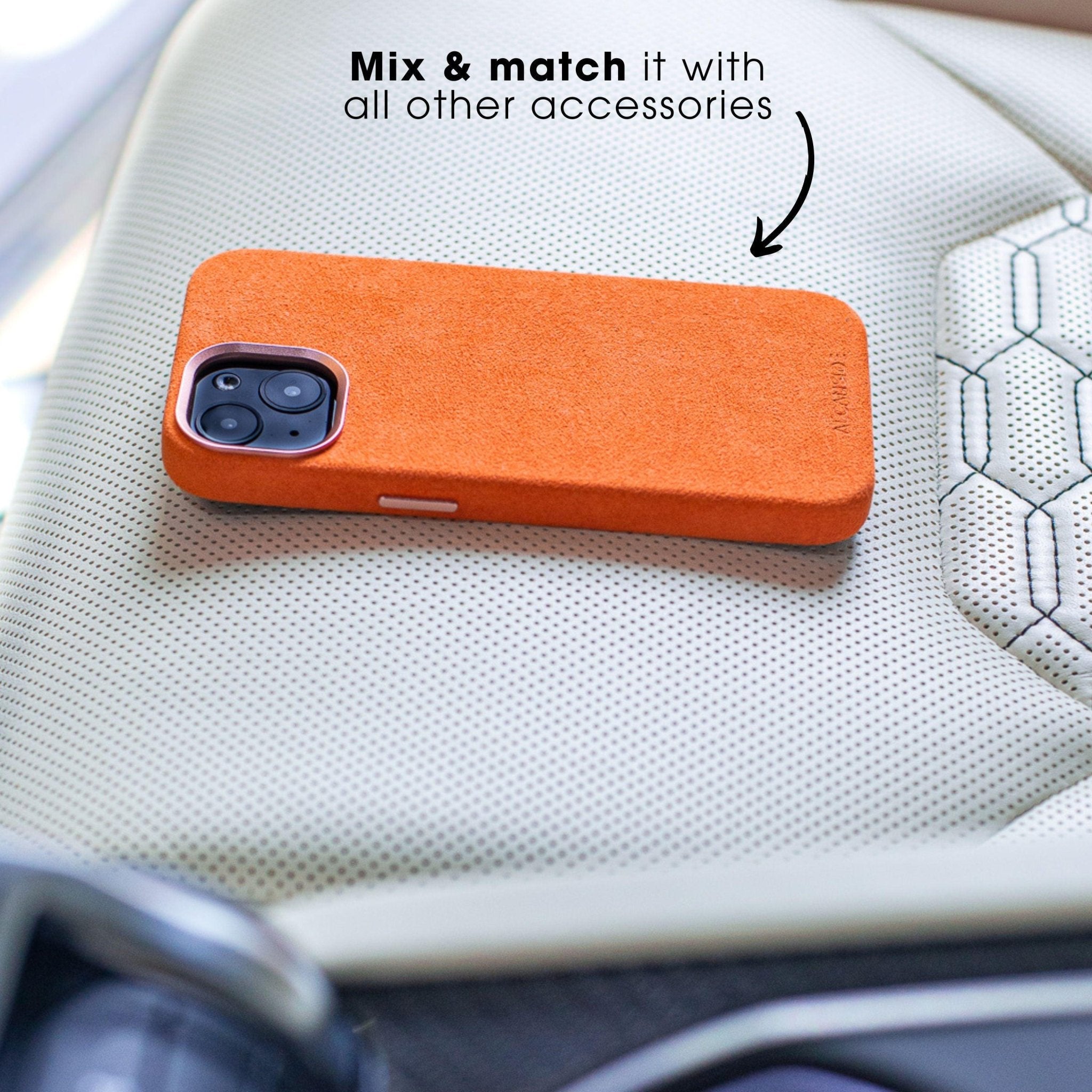 Limited Edition - iPhone 14 Pro Max - Alcantara Case - Orange